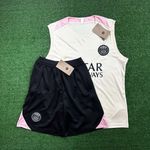 Conjunto Regata e Short Psg 24/25 - Bege/rosa Claro