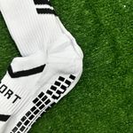 Meia Antiderrapante Esportiva Klv - Branca