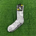 Meia Antiderrapante Esportiva Klv - Cinza
