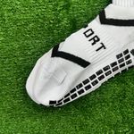 Meia Antiderrapante Esportiva Klv - Branca