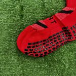 Meia Antiderrapante Esportiva Klv - Vermelha 