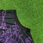 Conjunto Treino Regata e Short Real Madrid Dragão 2024/25 - Preto/Roxo