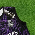 Conjunto Treino Regata e Short Real Madrid Dragão 2024/25 - Preto/Roxo