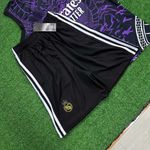 Conjunto Treino Regata e Short Real Madrid Dragão 2024/25 - Preto/Roxo