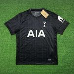 Camisa Tottenham II 2025/26 Preto - Masculino Torcedor (Patrocínio AIA)