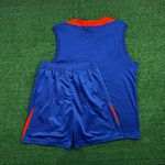 Conjunto Treino Regata E Short Holanda 2024 - Azul/Laranja
