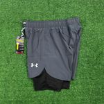 Short Under Armour Dry Fit - Masculino - (aquecedor Interno) - Cinza - UA01