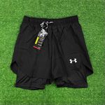 Short Under Armour Dry Fit - Masculino - (aquecedor Interno) - Preto - UA03