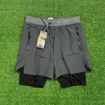 Short Under Armour Dry Fit - Masculino - (aquecedor Interno) - CINZA - UA10