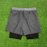 Short Under Armour Dry Fit - Masculino - (aquecedor Interno) - CINZA - UA10