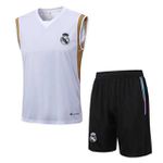 Conjunto Treino Regata + Short Real Madrid 23/24 - Branco