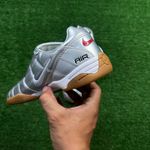 Chuteira Futsal Nike Total 90 III Full Prata/Branco