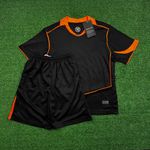 Conjunto Infantil Corinthians Third III 25/26 - Preto e Laranja