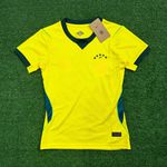 Camisa Brasil Home I 26/27 - Amarela - Feminina