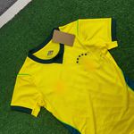 Camisa Brasil Home I 26/27 - Amarela - Feminina