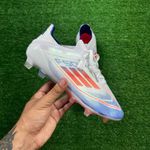Chuteira Campo Adidas F50 Elite LL (FG) – Branco/Azul