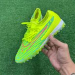 (DEFEITO) Chuteira Society (tf) - Verde Com Rosa