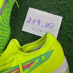 (DEFEITO) Chuteira Society (tf) - Verde Com Rosa