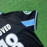 Camisa Retrô Lazio Away II 98/99 – Nedvěd #18 – Preto – Torcedor Masculina