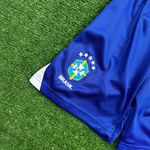 (VAZADO) Conjunto Infantil Brasil Home I - Copa do Mundo 2026 – Amarelo/Azul 
