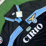 Camisa Retrô Lazio Away II 98/99 – Nedvěd #18 – Preto – Torcedor Masculina