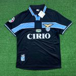 Camisa Retrô Lazio Away II 98/99 – Nedvěd #18 – Preto – Torcedor Masculina