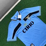 Camisa Retrô Lazio Polo Home I 99/00 – Azul – Torcedor Masculina