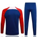 CONJUNTO AGASALHO TREINO ATLÉTICO DE MADRID 2023 MEIO ZIPER - AZUL