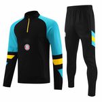 AGASALHO BAYERN DE MUNIQUE MEIO ZÍPER 23/24 - PRETO/AZUL