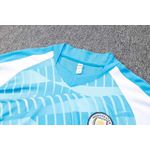 Conjunto Agasalho Treino Manchester City 2023 Manga Longa + Calça - Azul e Branco