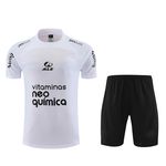 Conjunto Treino Camisa+ Short Corinthians CP Patrocínios 23/24 - Branca