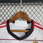 Conjunto Infantil Flamengo Away 23/24 branco/preto
