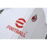 Conjunto De Treino AC Milan 2023 Camisa + Short - Branco/preto