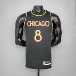 NBA CHICAGO BULLS JOGADOR - 8 LAVINE - PRETO