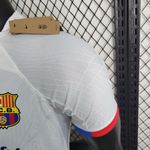 Camisa Barcelona Away Jogador 23/24 - Branca