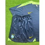Conjunto Treino Brasil Camisa + Short 2024 - Azul Marinho
