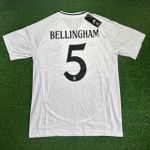 Camisa Real Madrid HOME I 2024/25 BELLINGHAM 5 + Patch - Torcedor Masculino