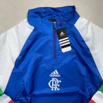 Corta Vento Flamengo 23/24 Meio Zíper - Azul/branco