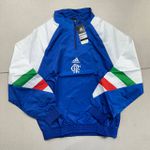 Corta Vento Flamengo 23/24 Meio Zíper - Azul/branco