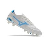Chuteira Campo Morelia Mizuno Neo III Elite (FG) - Branca/Azul