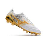 Chuteira Campo Mizuno Morelia SR (FG) - Branco/Amarelo