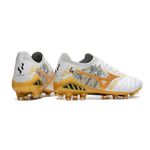 Chuteira Campo Mizuno Morelia SR (FG) - Branco/Amarelo