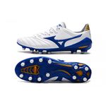Chuteira Campo Mizuno Morelia Neo (FG) - Branco/Azul