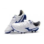 Chuteira Campo Mizuno Morelia Neo (FG) - Branco/Azul