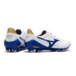 Chuteira Campo Mizuno Morelia Neo (FG) - Branco/Azul