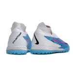 Chuteira Society Nike Phantom (TF) - Azul e Branco - Botinha