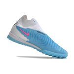 Chuteira Society Nike Phantom (TF) - Azul e Branco - Botinha