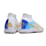 Chuteira Society Air Zoom Mercurial Argentina - Branco/Azul (BOTINHA)