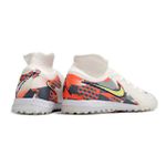 Chuteira Society Nike React Phantom (TF) - Branco/Colorido