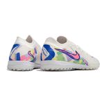 Chuteira Society Nike React Phantom (TF) - Branco/Colorido